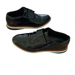 Cole Haan Grand Evolution Velox Black Leather Shiny Shoes Size 8